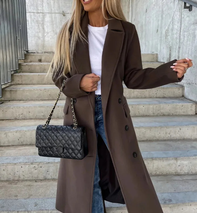 Addison | Trench-coat classique manches longues pour femmes