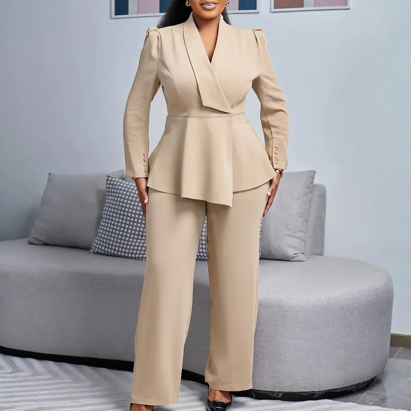 Kylie | Completo Formale Chic con Blazer Lungo Sartoriale da Donna