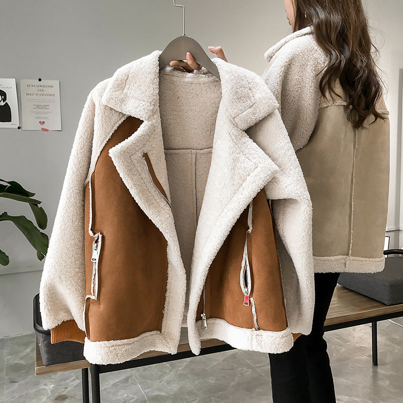 Brooklyn | Manteau surdimensionné en fausse peau de mouton douce pour femmes